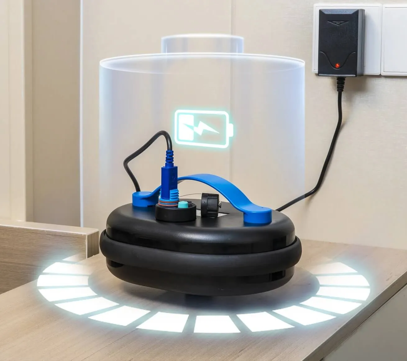 Odkurzacz Basenowy Robot Tebas 7311 Bateria Dno Ściany